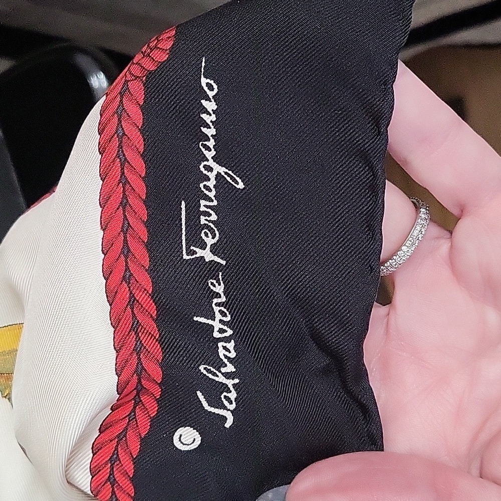 Salvatore Ferragamo Black Tote with Matching Scarf - Picture 14 of 15
